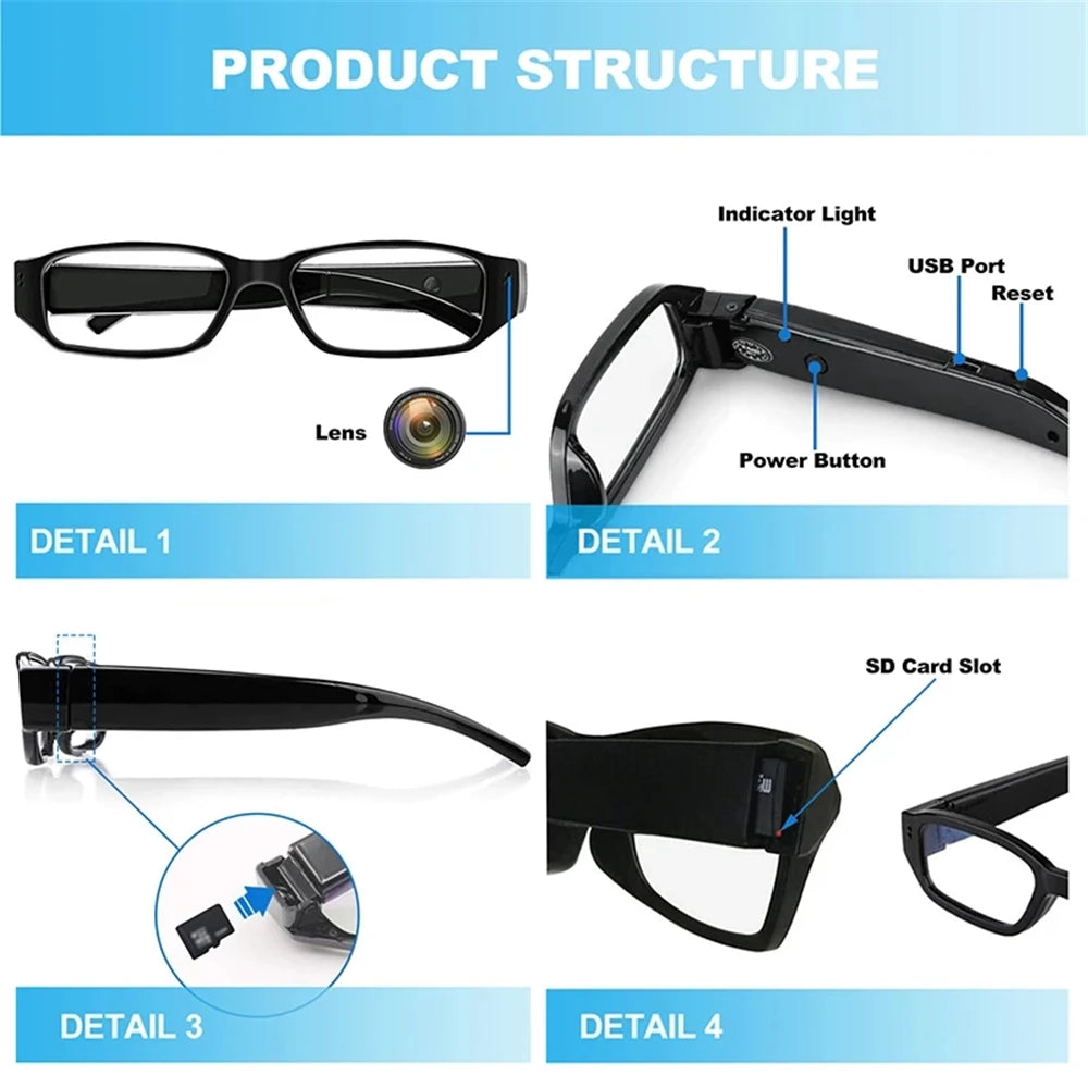 HD Mini Camera Smart Glasses